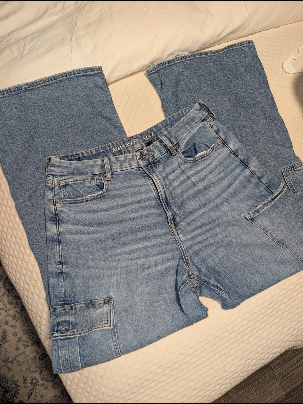 American Eagle Cargo Wide Legs Jeans